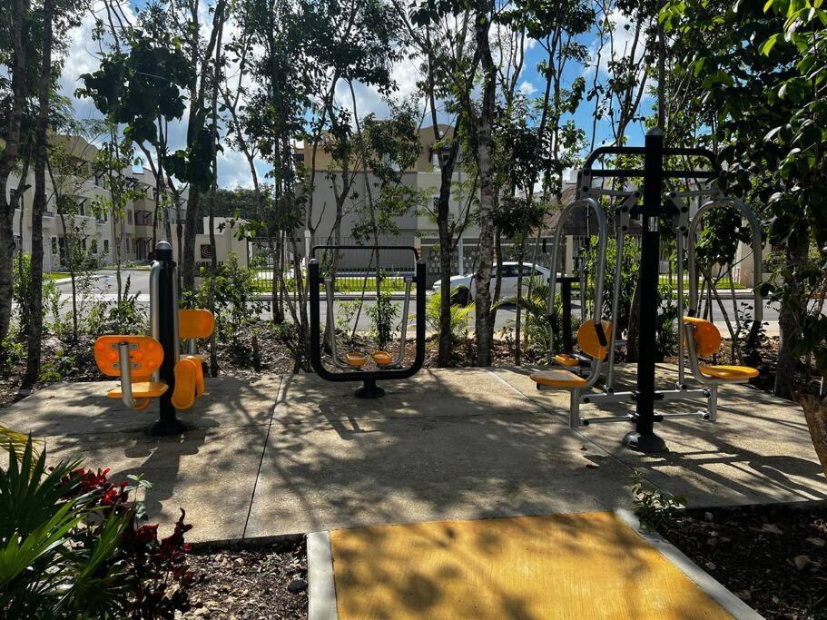 Angels Beach Condo Con Piscina, Parking Y Parque Плая-дель-Кармен Экстерьер фото