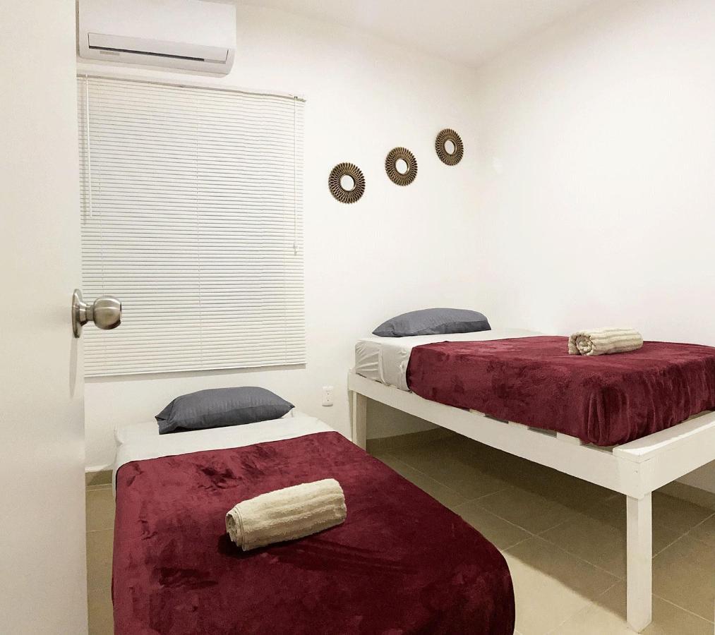 Angels Beach Condo Con Piscina, Parking Y Parque Плая-дель-Кармен Экстерьер фото